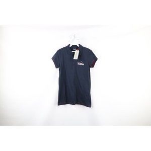 New Red Bull Air Race Womens Medium Spell Out Collared Short Sleeve Polo Shirt